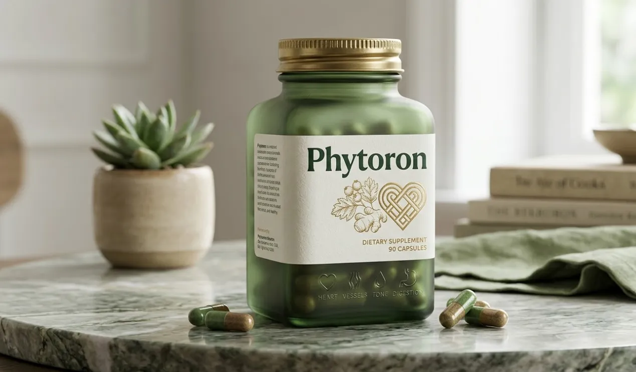 Phytoron natural supplement bottle